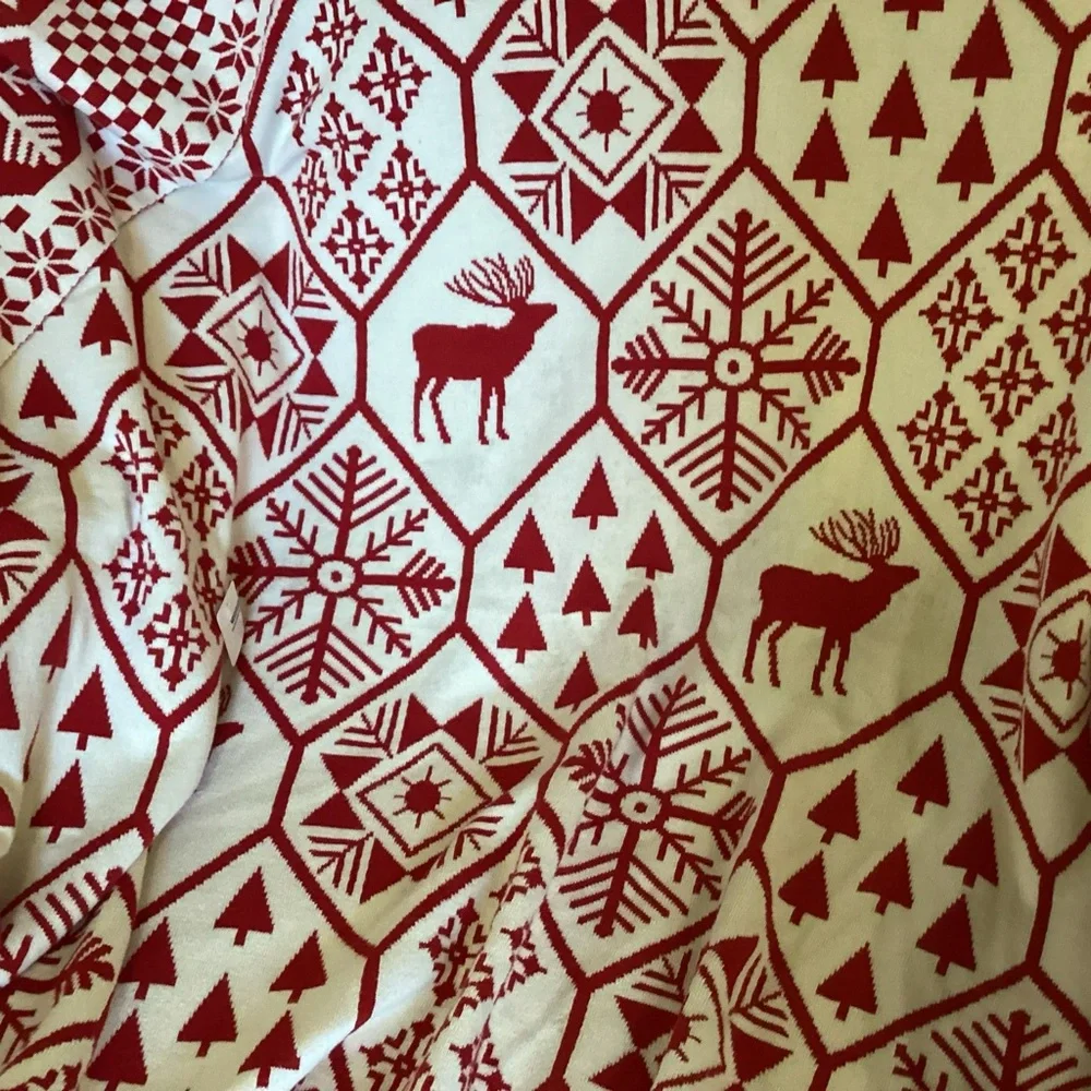 Jingles&Joy seasonal throw, 100% cotton